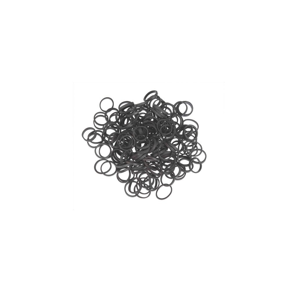 Black elastics 15mm, pack of 500