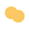 Round natural body sponges x2