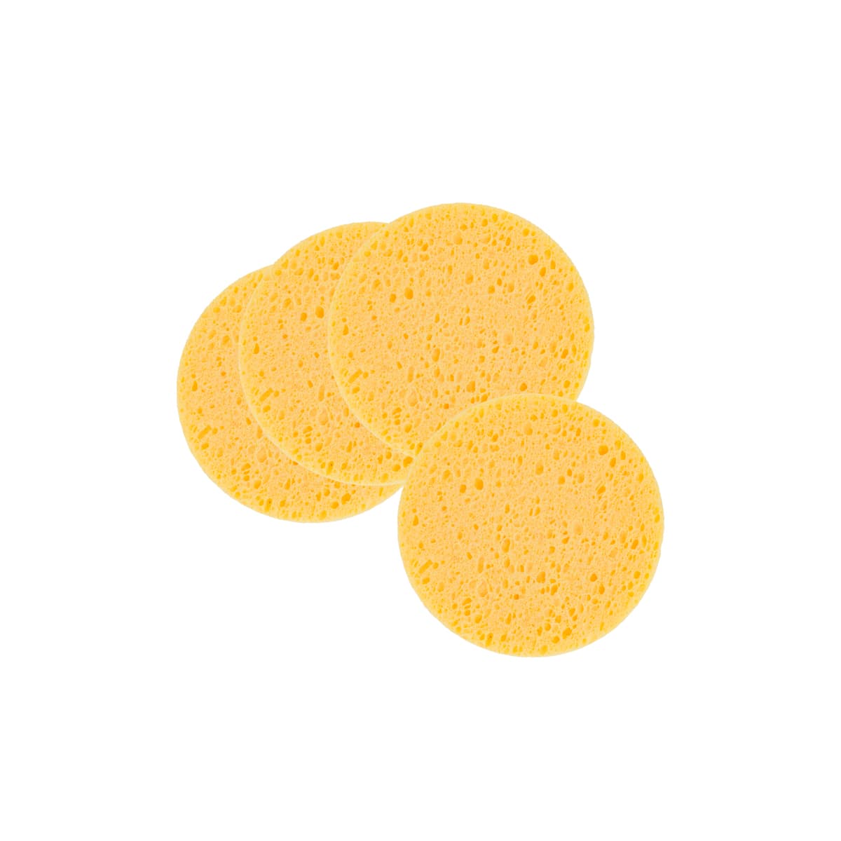 Natural round facial sponges x12