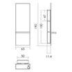 Expoback shelf unit Behind Butterfly and Portofino dressing table