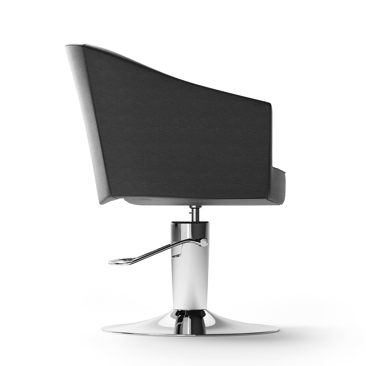 GALA armchair round base black skai 008C