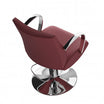 LIONESS armchair with polished steel armrests