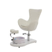Fauteuil Pédicure CREM avec Bain de Pieds et Repose-Pieds