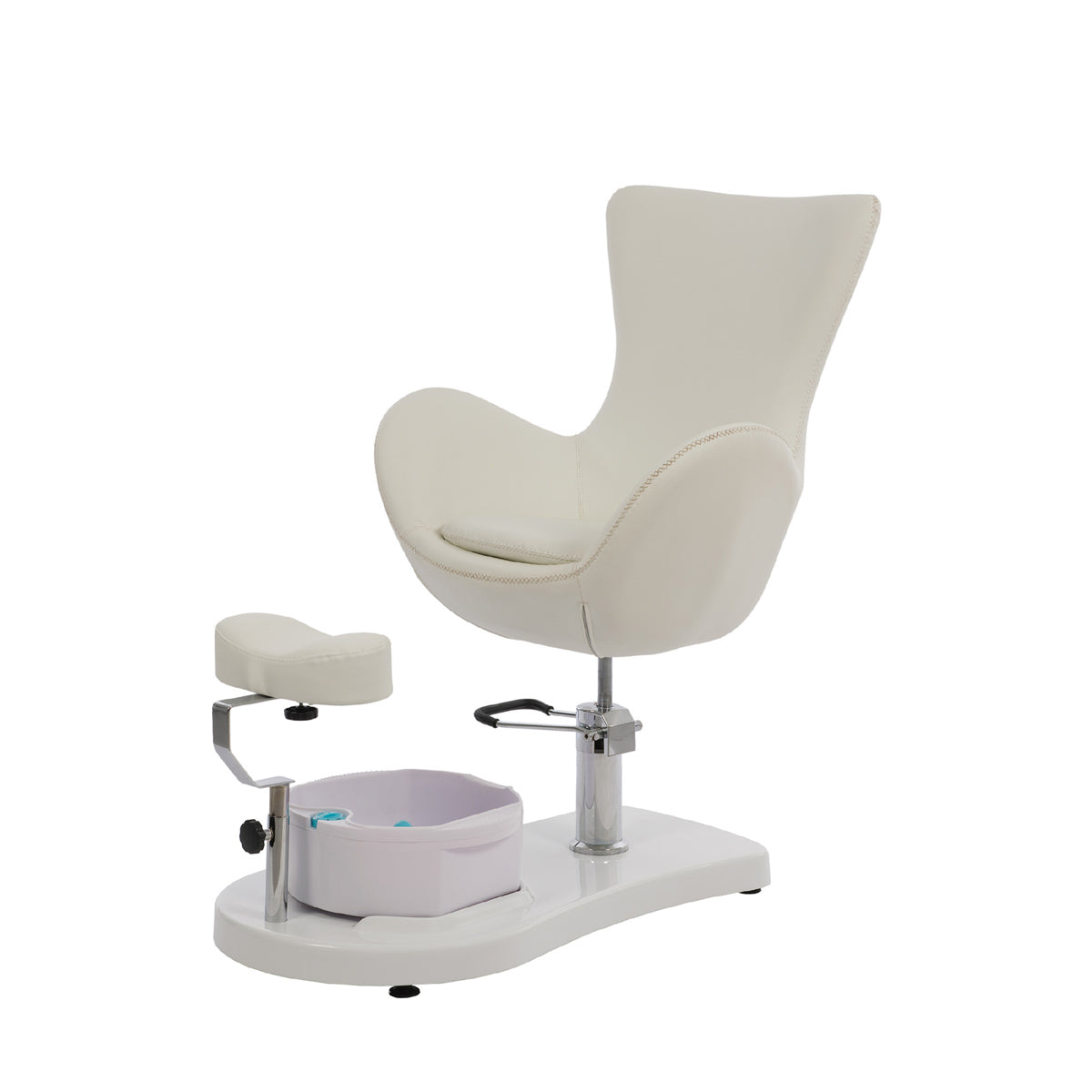 Fauteuil Pédicure CREM avec Bain de Pieds et Repose-Pieds