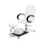 Astra White Pedicure Chair with Wenge Wood Armrests