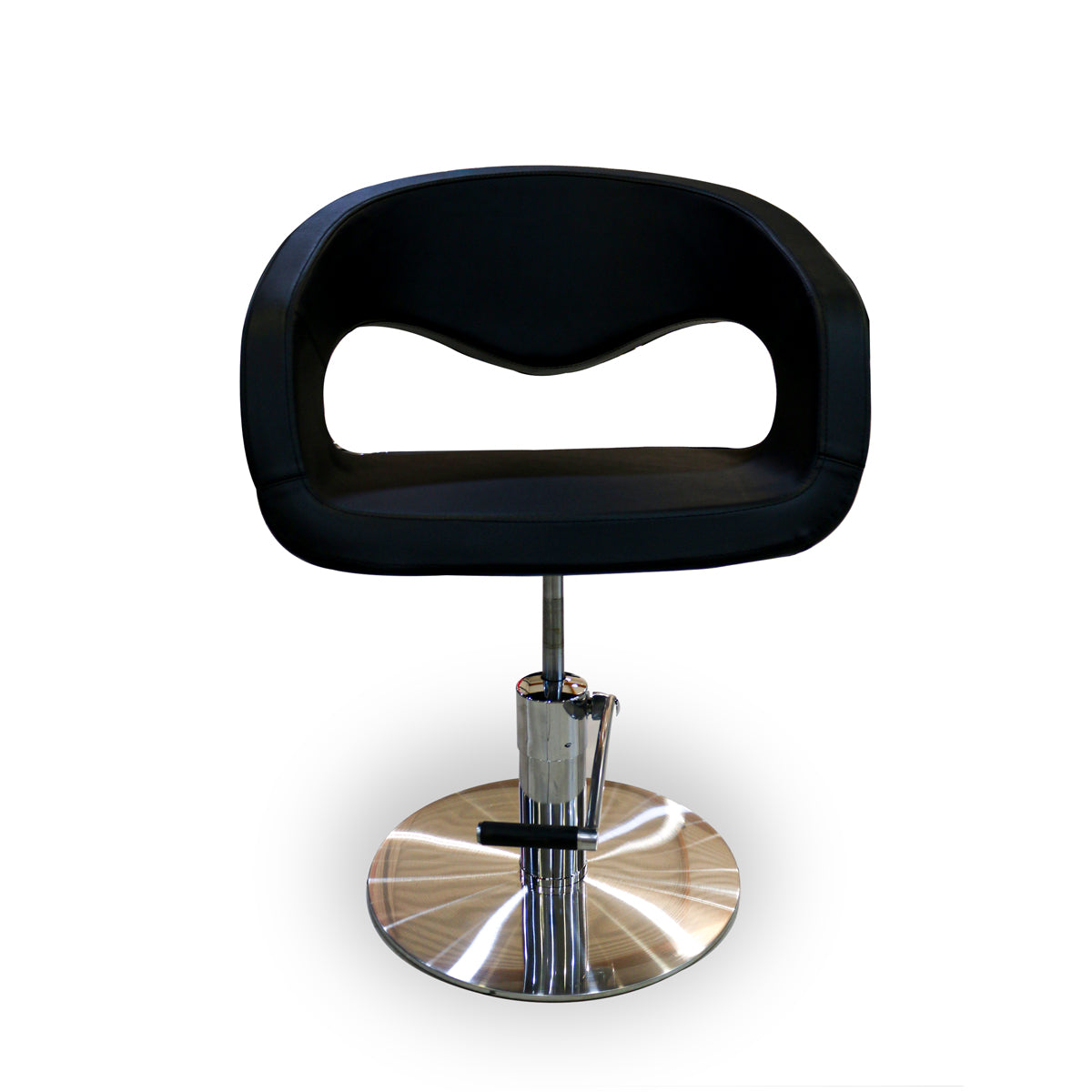Fauteuil de Coiffure VELGANO Noir base Ronde