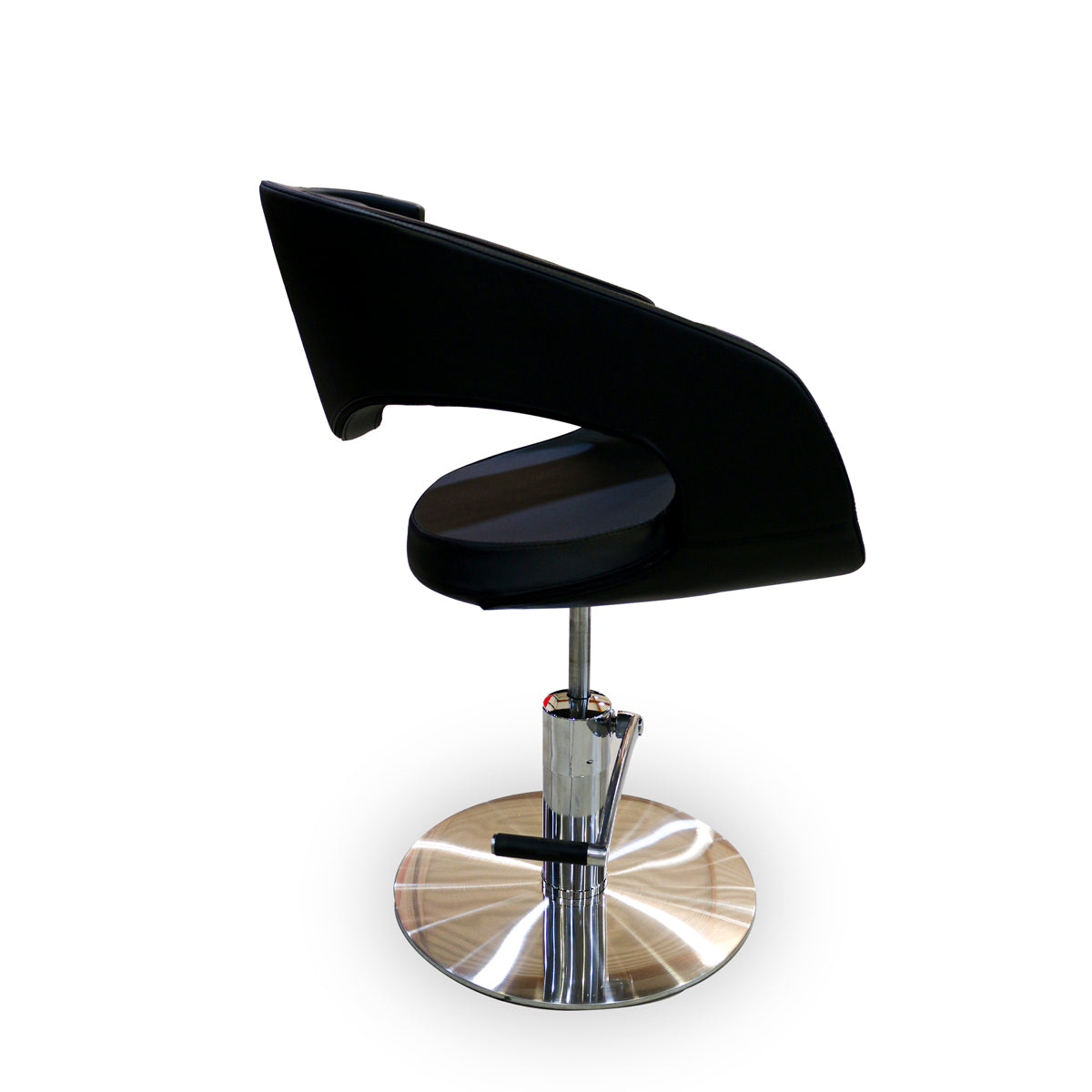 Fauteuil de Coiffure VELGANO Noir base Ronde