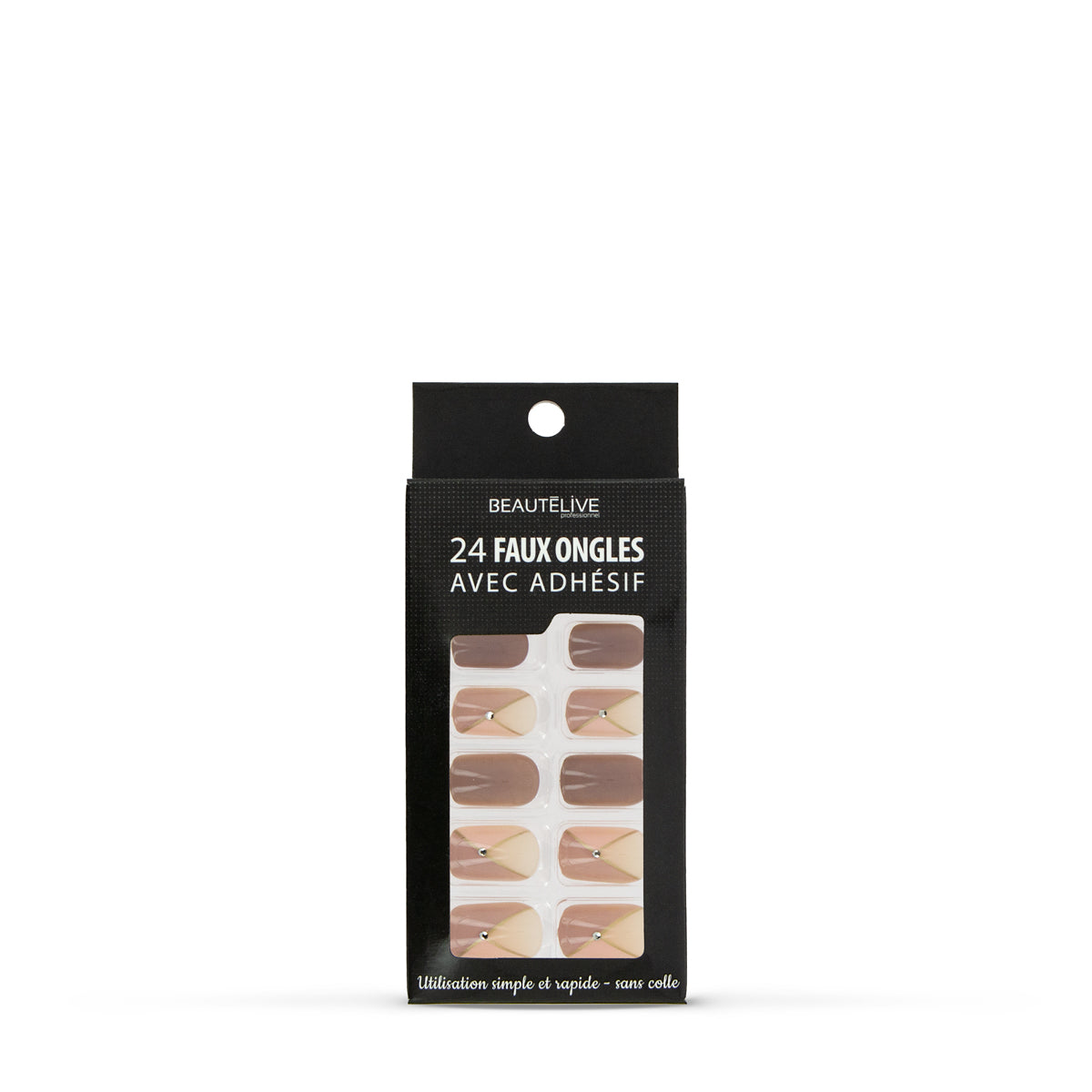 Adhesive press-on nail kit x24
