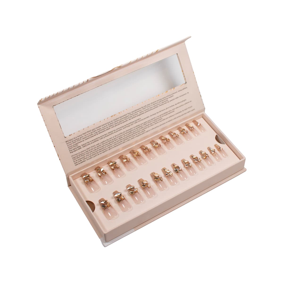 Faux Ongles Réutilisables Gold Rush