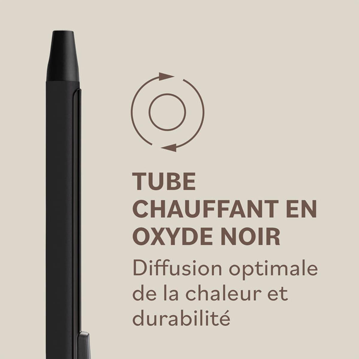 Fer à Boucler à Clapet Ceramic Black Oxyde Ø19mm