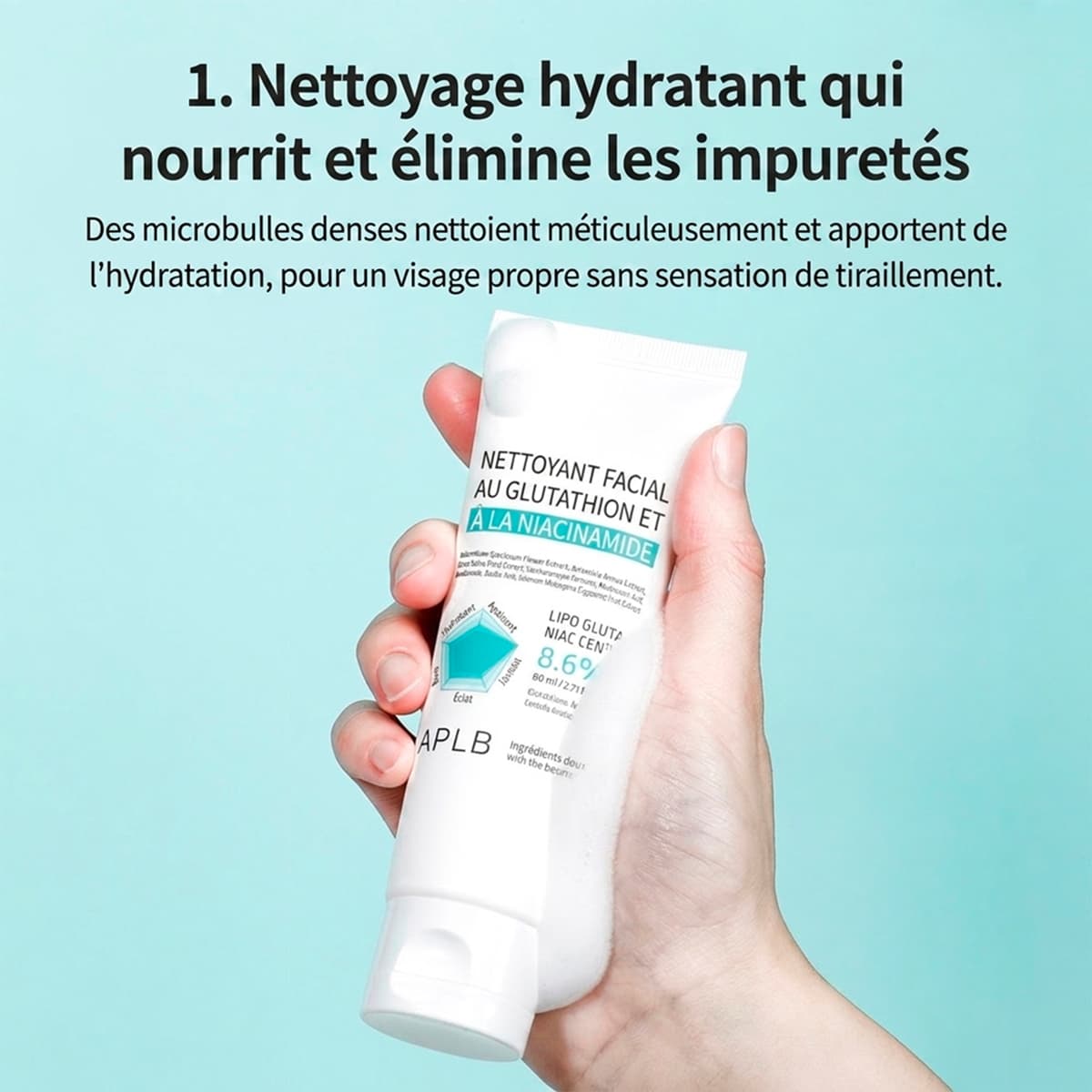 Gel Nettoyant Glutathione Niacinamide