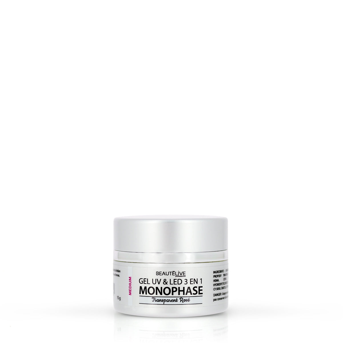 UV & LED Gel 3-in-1 Medium Transparent Pink