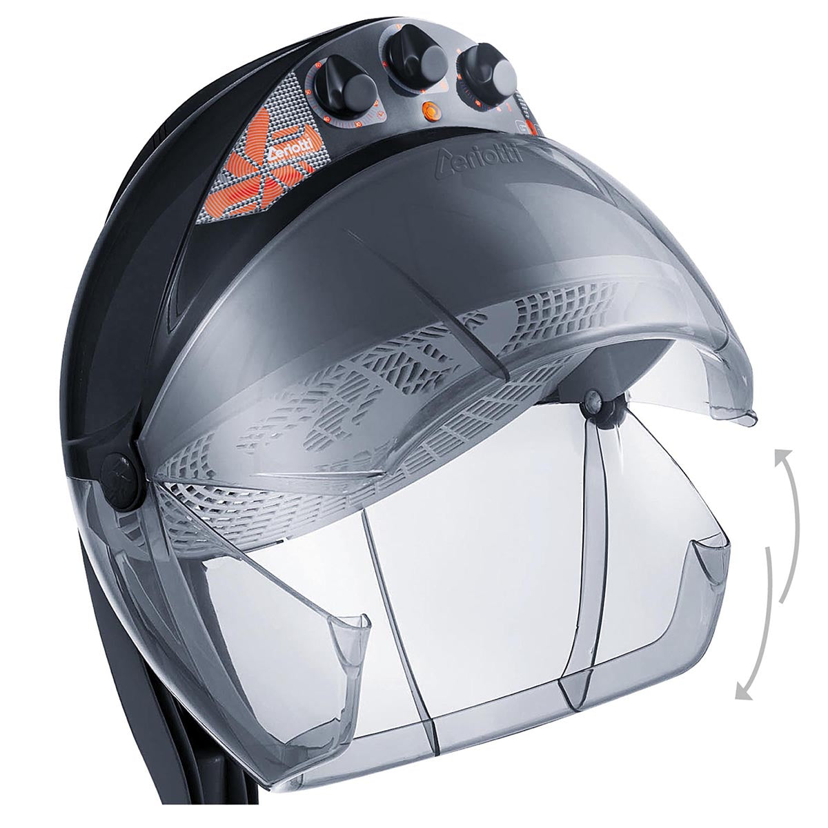 Casque Gong 2 vitesses sur bras, ref E13213 Noir