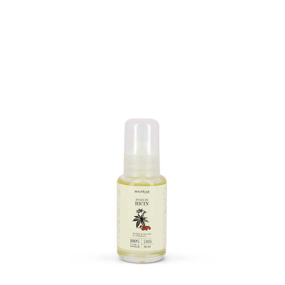 Huile de ricin naturelle 50ml Beautélive