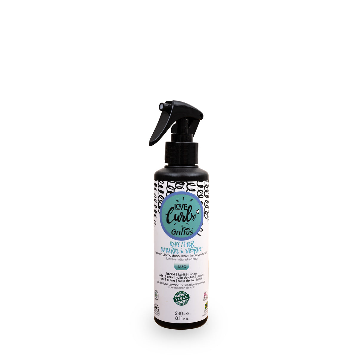 Natural & Vibrant Curls Spray for Afro Hair Leave-in Next-Day Love Curls