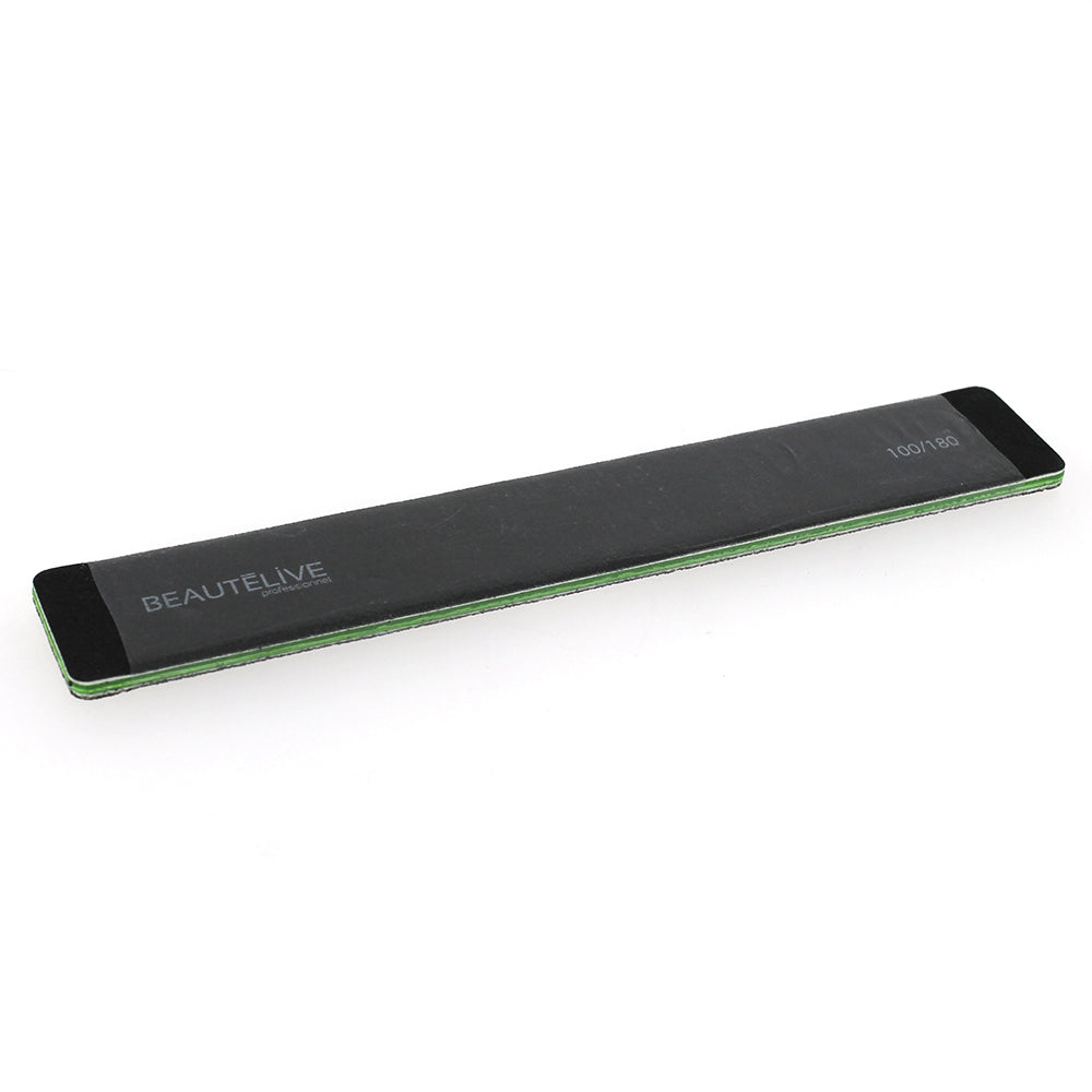 Washable 2-sided rectangular nail file 100/180