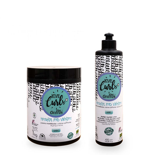 Natural & Vibrant Curls Styling Cream Coily Hair Love Curls Love Curls