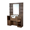 Meuble Barber Station OKE 2 avec Cuvette et Miroir avec Etagères