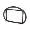 Rectangular hairdressing mirror with 3 handles