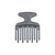 Peigne Afro plastique Dents Doubles