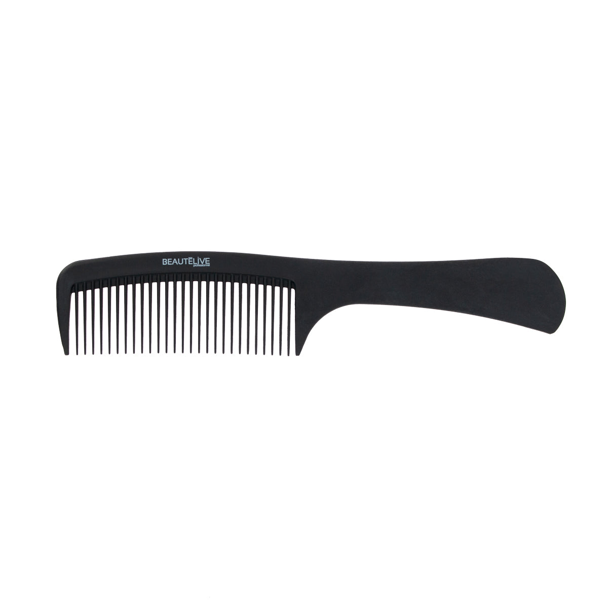 Carbon detangling comb with handle 22cm