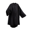 Brighton Black Polyester Dressing Gown with Sleeves
