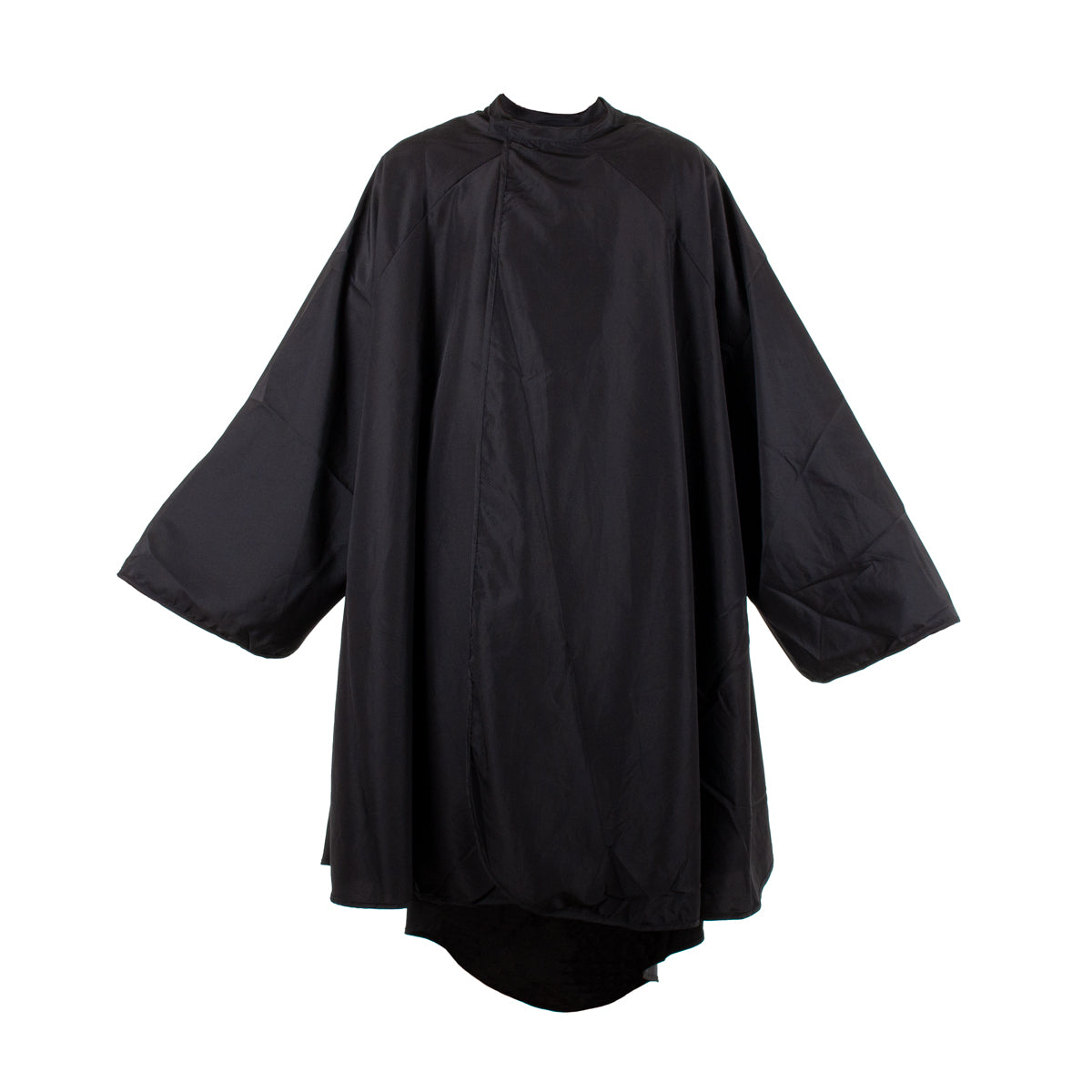 Brighton Black Polyester Dressing Gown with Sleeves