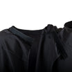 Brighton Black Polyester Dressing Gown with Sleeves