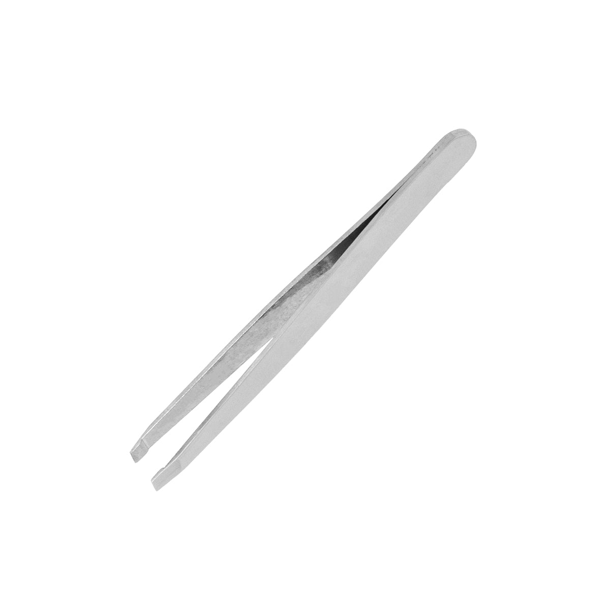 Slanted stainless steel tweezers