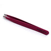 Stainless steel tweezers, slanted tips