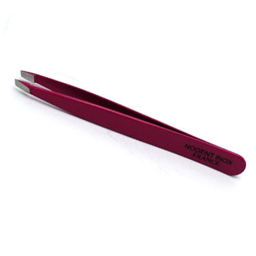 Stainless steel tweezers, slanted tips