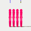 Pink Crocodile Sectioning Clips x4