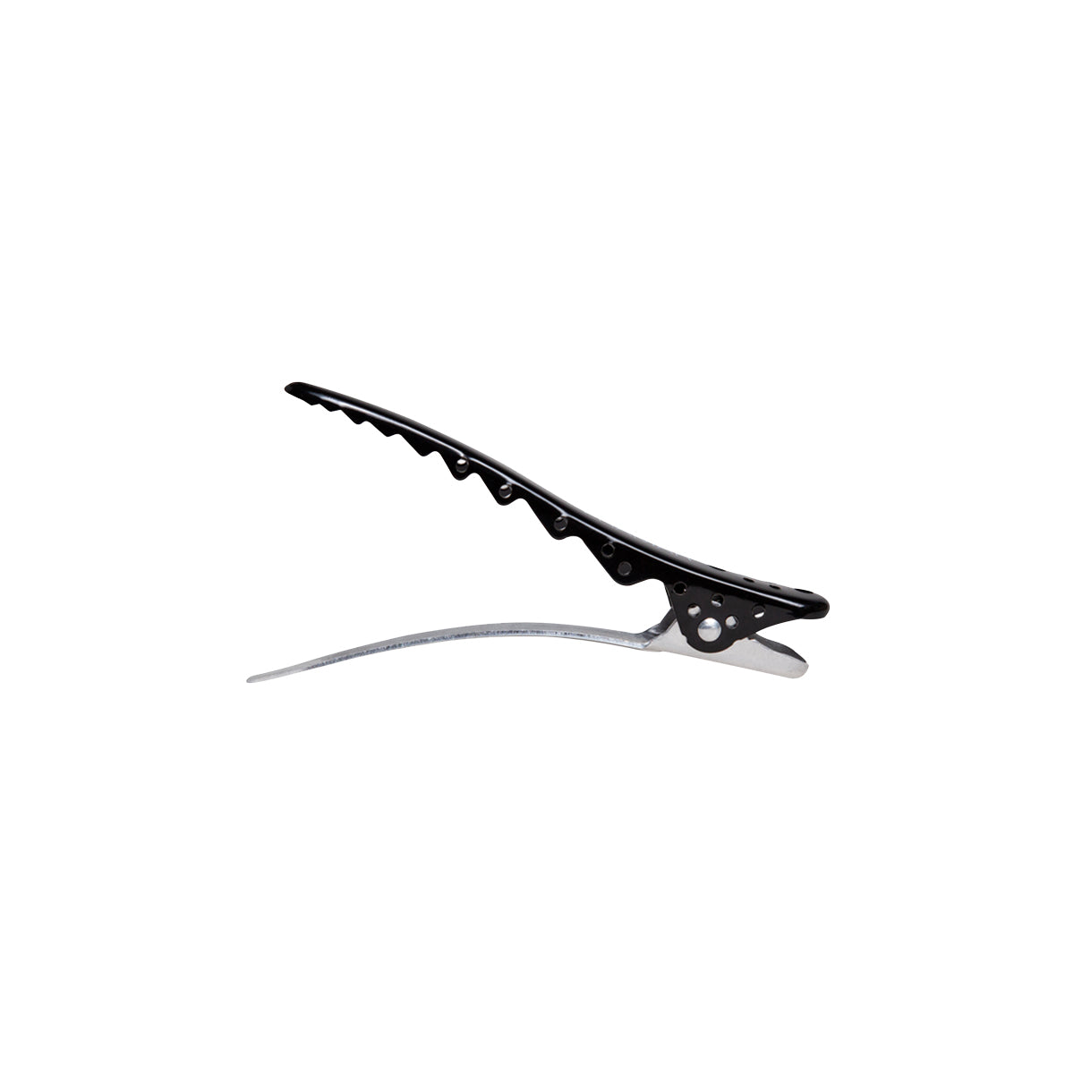 Hair Sectioning Clips Black Metal x4