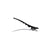Hair Sectioning Clips Black Metal x4