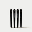 Hair Sectioning Clips Black Metal x4