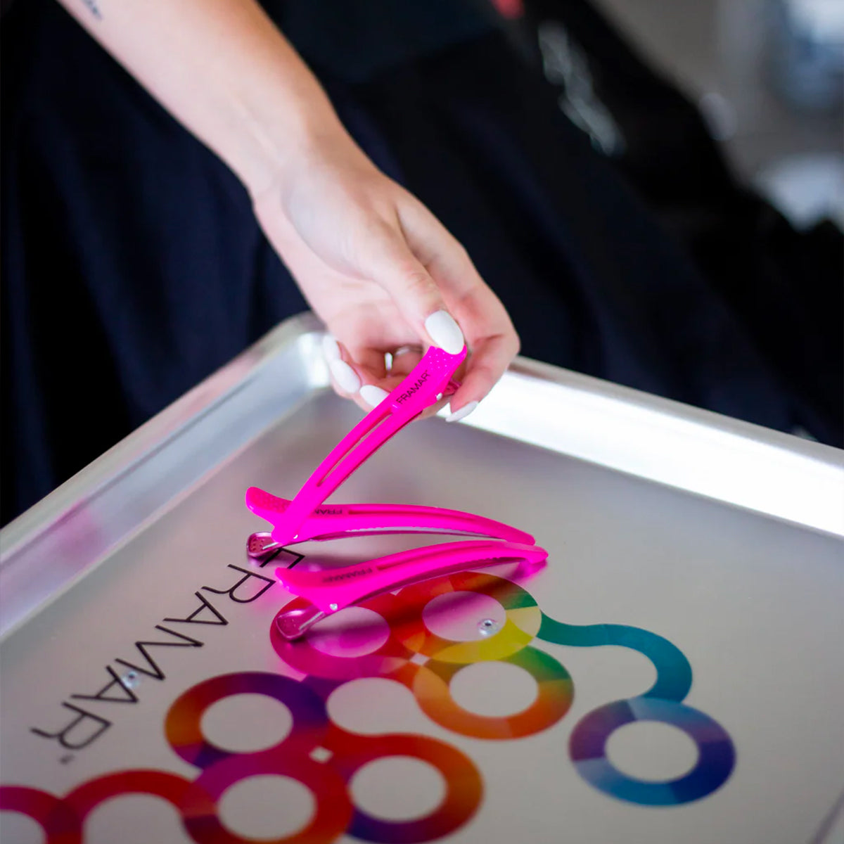 Hair Sectioning Clips Pink x4