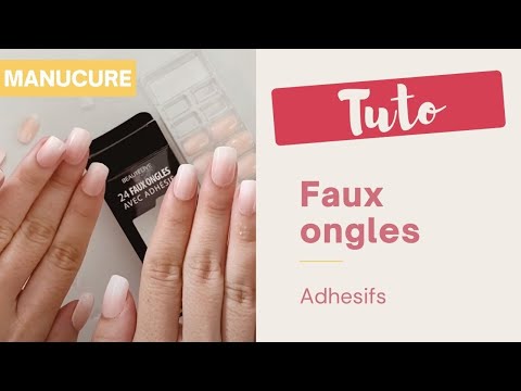 Adhesive press-on nail kit x24