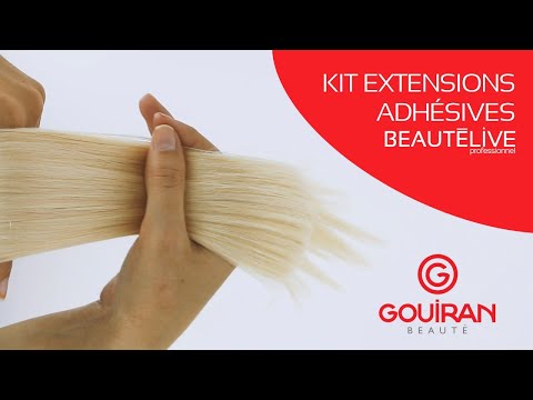 Kit extensions adhésives 10 bandes lisses 50cm