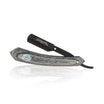 Shavette razor with whitewashed wooden handle