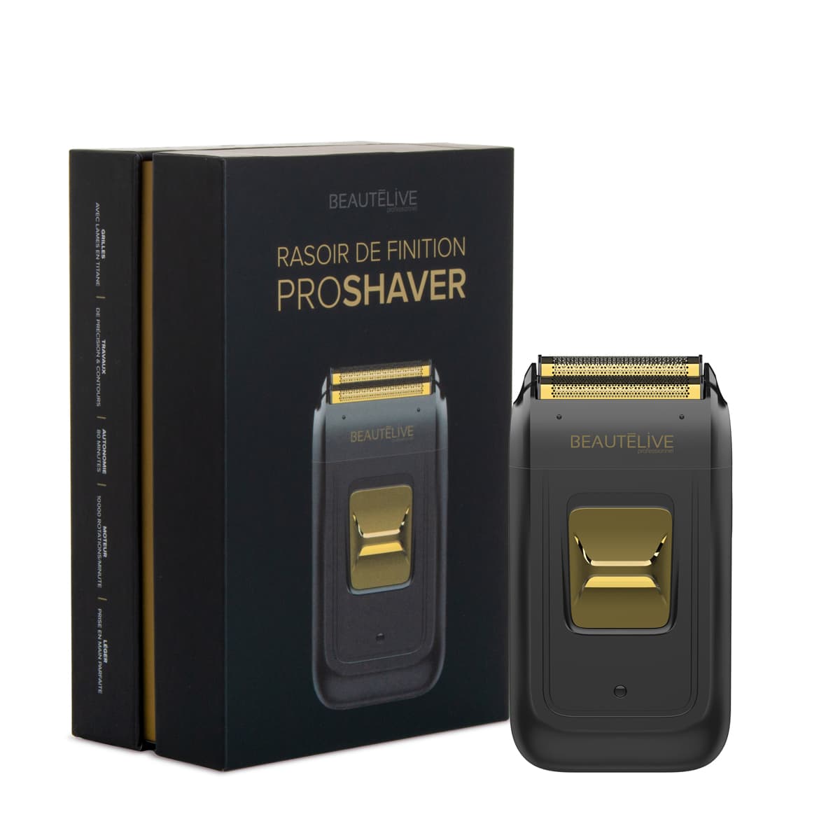 Rasoir de finition Noir et Or ProShaver Sans fil