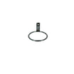 Metal wall-mounted hair dryer holder