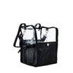 Sac transparent noir avec compartiments BRUXELLE Beautélive
