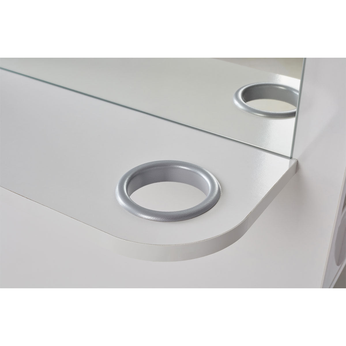 HELEN Wall-Mounted Hairdressing Unit 1 position Matte Finish + Footrest