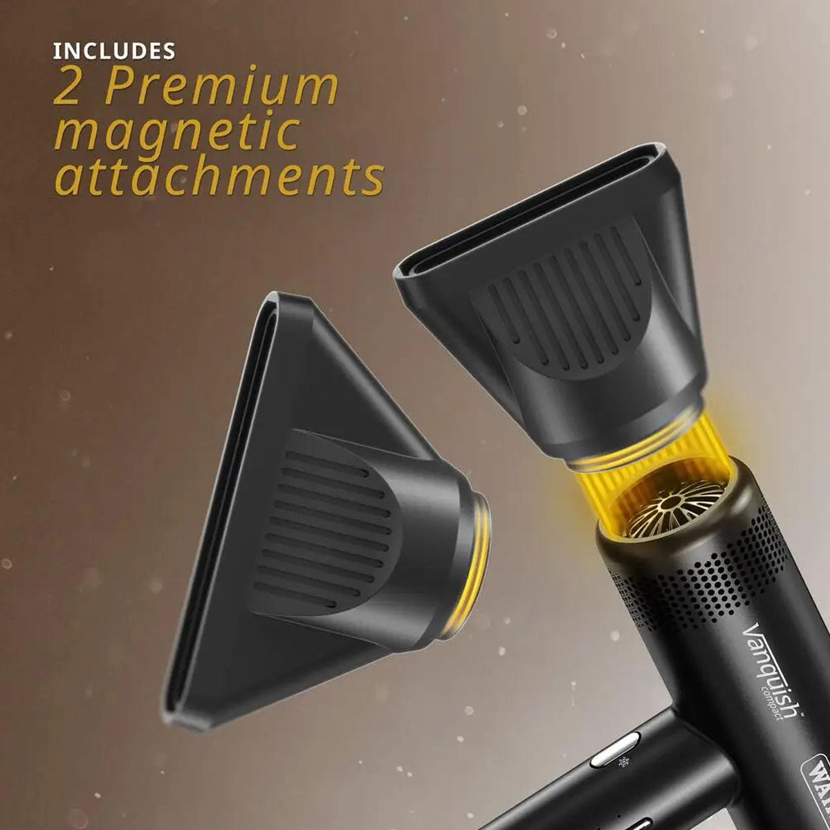 VANQUISH Compact Hair Dryer Black