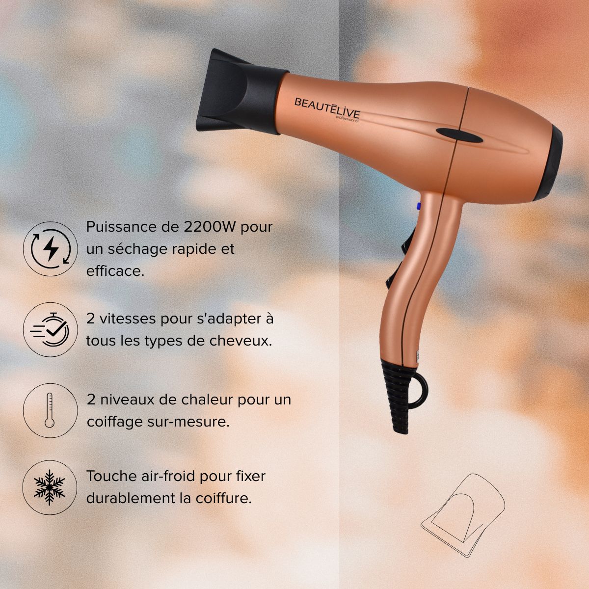 Sèche-Cheveux GOLDEN LUXE 2200W