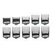 Set of 10 Premium Black Attachment Combs 1.5 to 25mm ref 03421-100