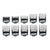 Set of 10 Premium Black Attachment Combs 1.5 to 25mm ref 03421-100