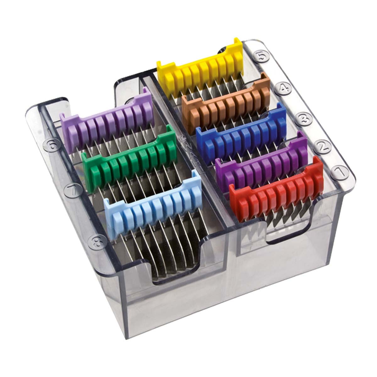 Set de 8 Contre-Peignes Acier Inox 3 à 25mm ref 1233-7050