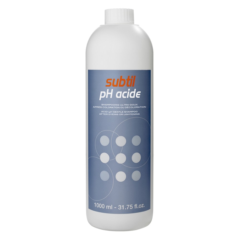 Acid pH post-color shampoo