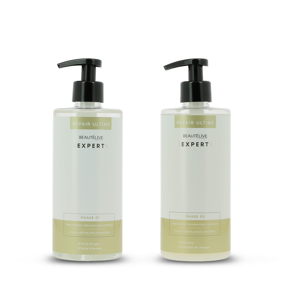 SOIN INTENSE REPAIR ULTIME 2X500ML BEAUTELIVE EXPERT